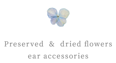 Preserved & dried flowers ear accessories